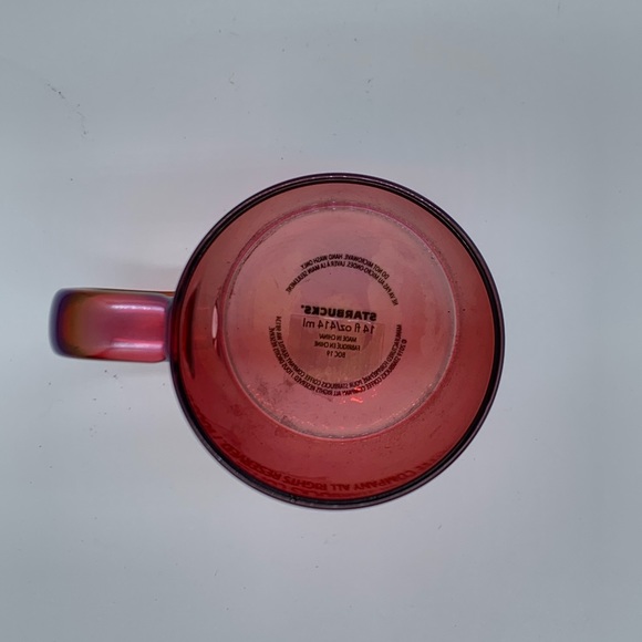 Starbucks Pink Iridescent Coffee Mug 14 ounce - Picture 5 of 6